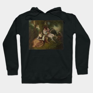 The Love Song - Antoine Watteau Hoodie